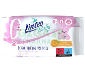 Ubrousky vlhčené LINTEO Baby dětské 72ks