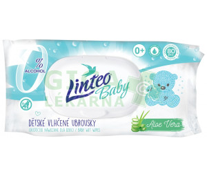 Vlhčené ubrousky LINTEO BABY s Aloe vera 80ks