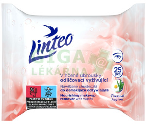 Ubrousky vlhčené Linteo Satin odličovací 25ks