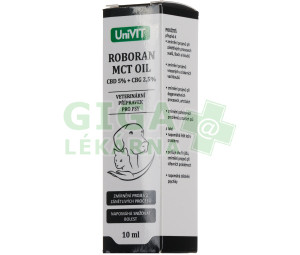 UniVIT ROBORAN MCT OIL CBD 5% + CBG 2.5% 10ml