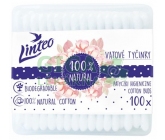 Vatové papírové tyčinky Linteo - 100 ks - box