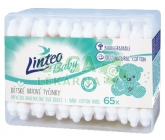 Vatové tyčinky papírové LINTEO BABY 65ks