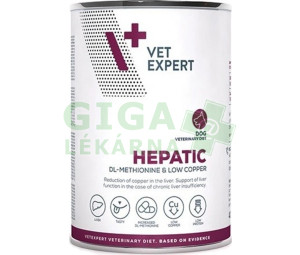 VetExpert VD 4T Hepatic Dog konzerva 400g