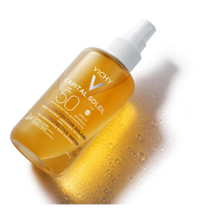 Fotka VICHY CAPITAL SOLEIL Sprej betakaroten SPF50 200ml Obrázek VICHY CAPITAL SOLEIL Sprej betakaroten SPF50 200ml