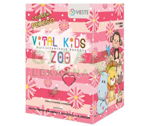 Vieste Vital Kids ZOO Multivit.bonbon.12x12+pexeso