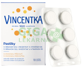 Vincentka pastilky ovocné 18x1200mg