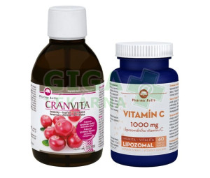 Vit.C 1000mg Lipozomal cps.60+Cranvita 250ml
