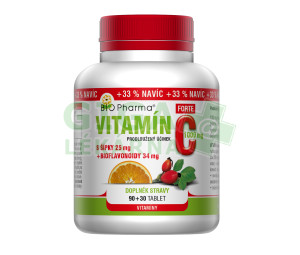 Vitamín C 1000mg+šípky 25mg+bioflav.34mg tbl.90+30