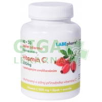 Vitamín C 500mg+šípek+Acerola s post.uvolňováním 60+30 tablet