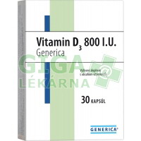 Vitamín D3 800 I.U. Generica cps.30