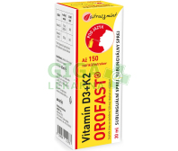 Vitamín D3+K2 OROFAST sublinguální sprej 30ml