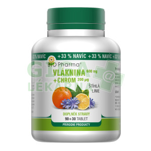 BIO-Pharma Vláknina Chrom 120 tbl.