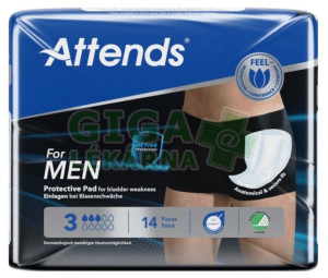 Vložky absorpční Attends For Men 3 14ks