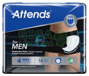 Vložky absorpční Attends For Men 4 14ks
