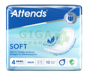 Vložné pleny Attends Soft 4 Maxi 10ks