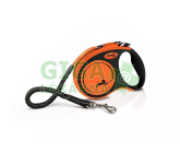 Vodítko FLEXI Xtreme S pásek 5m/20kg oranžová