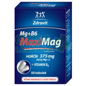 Zdrovit MaxiMag Hořčík 375mg + B6 tob.50