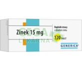 Zinek 15 mg tbl.120 Generica
