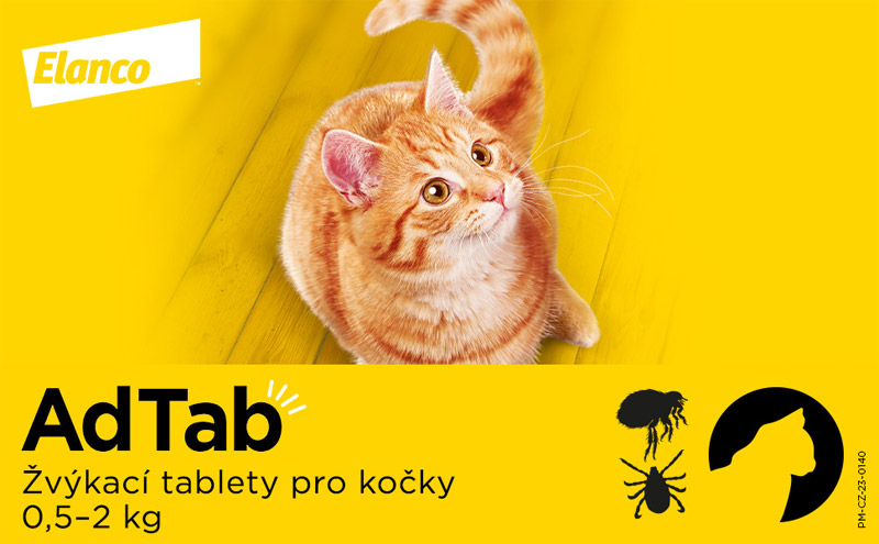 AdTab tablety pro kočky 2-8kg