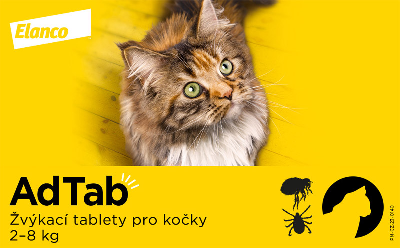 AdTab tablety pro kočky 2-8kg