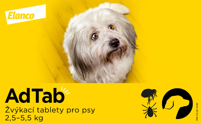AdTab tablety pro psy 2,5-5,5kg